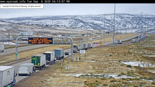 Travel Conditions On I-80 In Wyoming