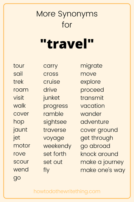 Synonyms For Travel: A Comprehensive Guide