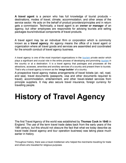 The Birth Of Travel Agencies: A Look Back At 1758