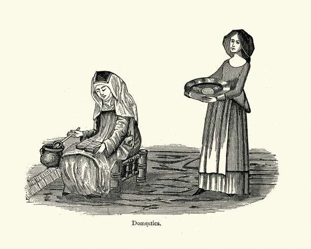 The Social Networks of Medieval Servants Beneath Castle Walls