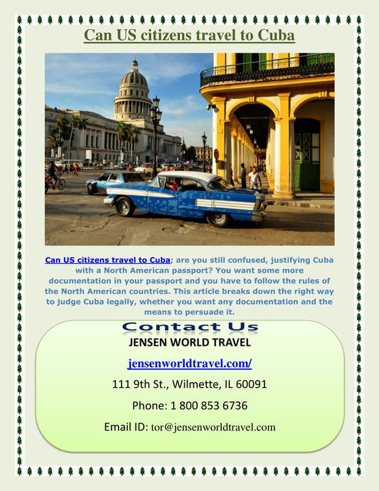 Can Us Citizens Travel To Cuba?