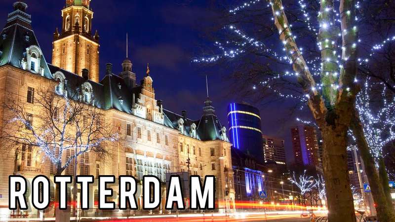 Rotterdam's Winter Light Installations Illuminate Urban Spaces