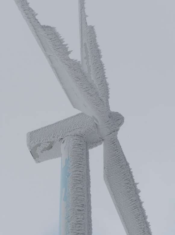 The Engineering Behind Frozen Windmill Blades in Winter