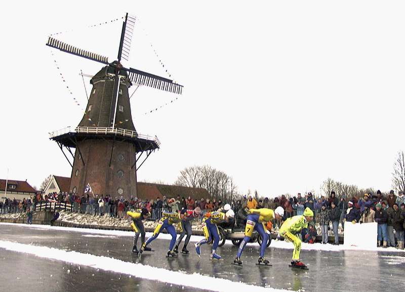 Skating the Frozen Canals of Friesland: A Winter Tradition